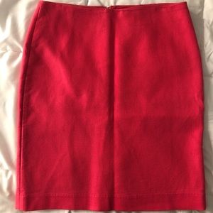 Hot pink pencil skirt